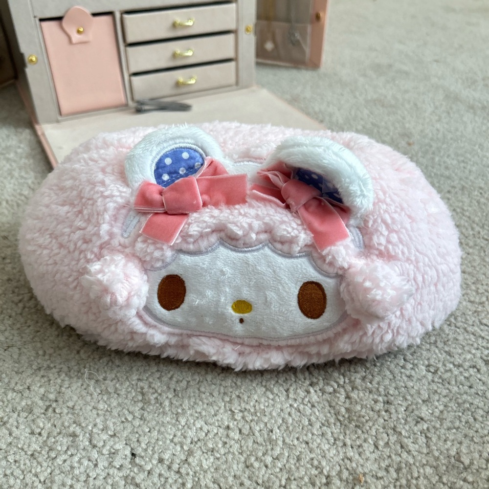 Sanrio lamb pink my sweet piano Cute Pink Plush Pillow stuffed tissue box